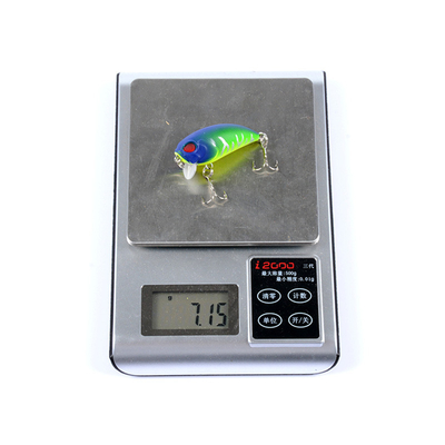 6 màu 5.1CM/7.2g 8# Kẹp 3D Mắt nhựa mồi cứng 0.30m-0.9M Lò bẫy nổi