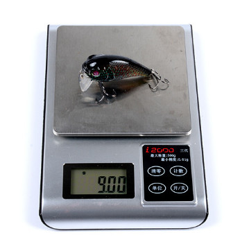 6 màu 5.3CM/9g 6# Hooks 3D Mắt Sơn nhựa mồi 0.30m-0.9M Trình quay nổi Mồi câu cá