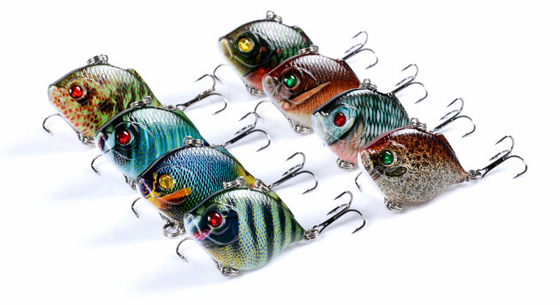 8 màu 4.5CM/8.8g 10# Hook Full Swimming Layer Long Shot Hard Bait Sơn VIB Lure đánh cá