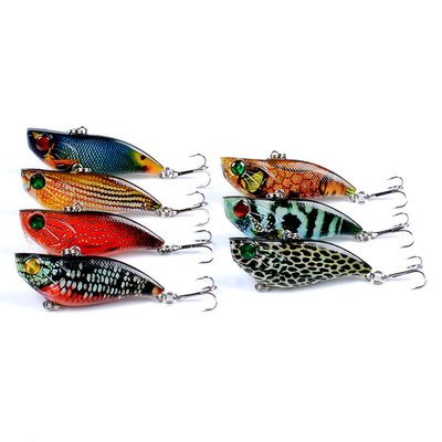 Lớp bơi đầy màu VIB câu cá mồi cứng mồi 7 màu 5.8cm 8# móc
