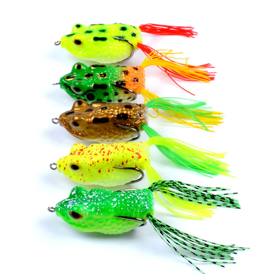 5 màu 5.70CM/14g Ếch mồi Mulet Snakehead cá mồi Longer Shot Mồi đánh cá