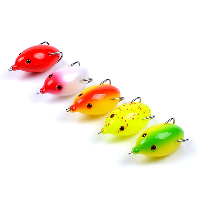 5 màu 5,50cm/12,20g ếch mồi mồi nhện đầu cá mềm mồi câu mồi