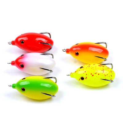 5 màu 5,50cm/12,20g ếch mồi mồi nhện đầu cá mềm mồi câu mồi