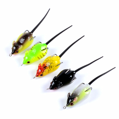 5 màu 5.10CM/8.20g ếch mỏng mồi nhửm đầu rắn cá mồi câu cá
