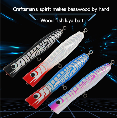 4 màu 18CM/80g gỗ mồi treble móc nước tác động lớn miệng cá ngừ cá ngừ cá ngừ cá ngừ cá ngừ cá ngừ