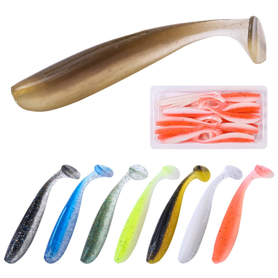 14 Màu sắc 6CM/1.6g 20PCS/Bag Mullet Fish Bait Dragonfly Sinking PVC Soft Lures Lure đánh bắt cá