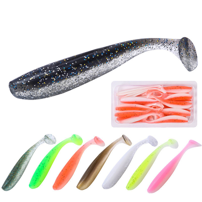 14 Màu sắc 6CM/1.6g 20PCS/Bag Mullet Fish Bait Dragonfly Sinking PVC Soft Lures Lure đánh bắt cá