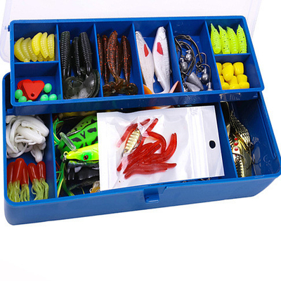 Nhựa PVC Minnow VIB Soft Worm Bionic Bait Lures 110PCS/Box