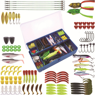 Nhựa PVC Minnow VIB Soft Worm Bionic Bait Lures 110PCS/Box