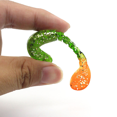 Soft T Tail Monnow Lures PVC Bionic mồi giả câu cá 16 màu 8cm 6g