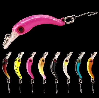 4cm 1.5g Nhỏ Minnow mồi Micro Object Hook Throw loại 8 Màu sắc