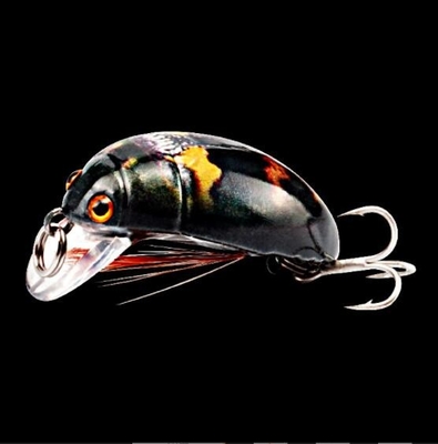 Động vật nổi nhỏ Minnow mồi Crank Beetle 8 màu sắc 3.8cm / 4.1g