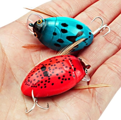 Động vật nổi nhỏ Minnow mồi Crank Beetle 8 màu sắc 3.8cm / 4.1g