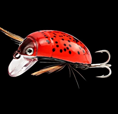 Động vật nổi nhỏ Minnow mồi Crank Beetle 8 màu sắc 3.8cm / 4.1g