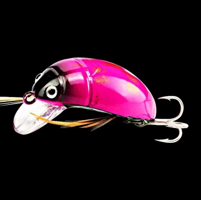 Động vật nổi nhỏ Minnow mồi Crank Beetle 8 màu sắc 3.8cm / 4.1g