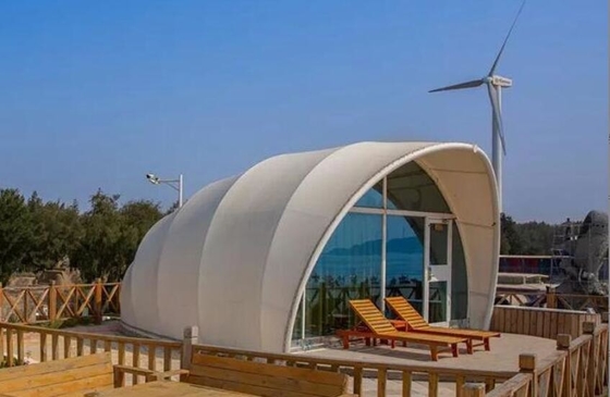 5mx7m ngoài trời Cắm trại Shell Tent Thép khung cách ly ấm