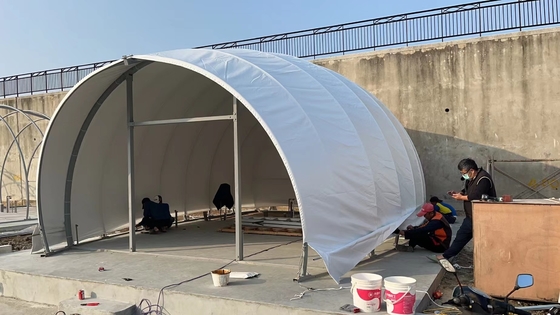 5mx7m ngoài trời Cắm trại Shell Tent Thép khung cách ly ấm